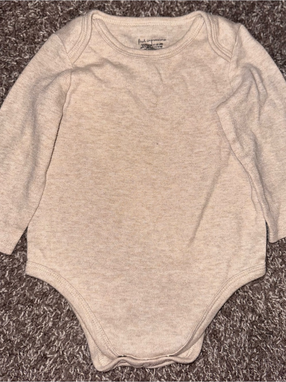 First Impressions Baby Long-Sleeve Bodysuit